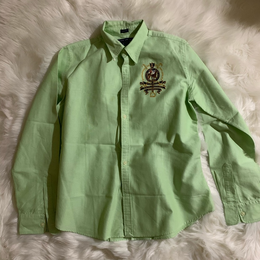 Light Green Button Down Shirt - image 1